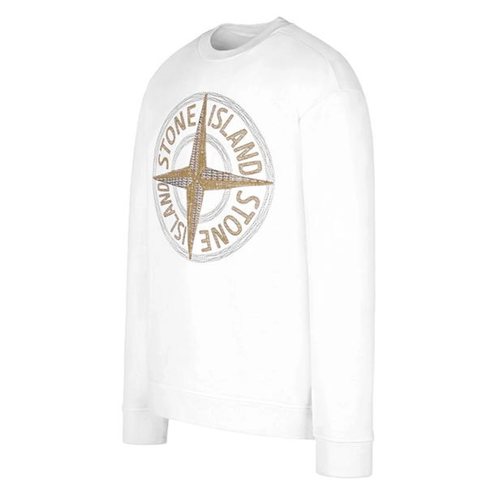 Stone Island Stitches Four Sweatshirt - White